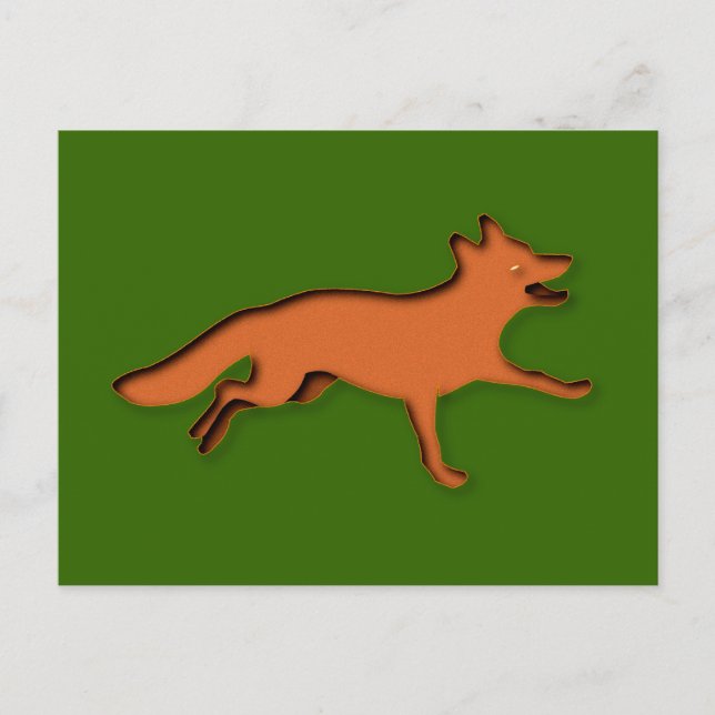 Postal Zorro de Fuchs (Anverso)
