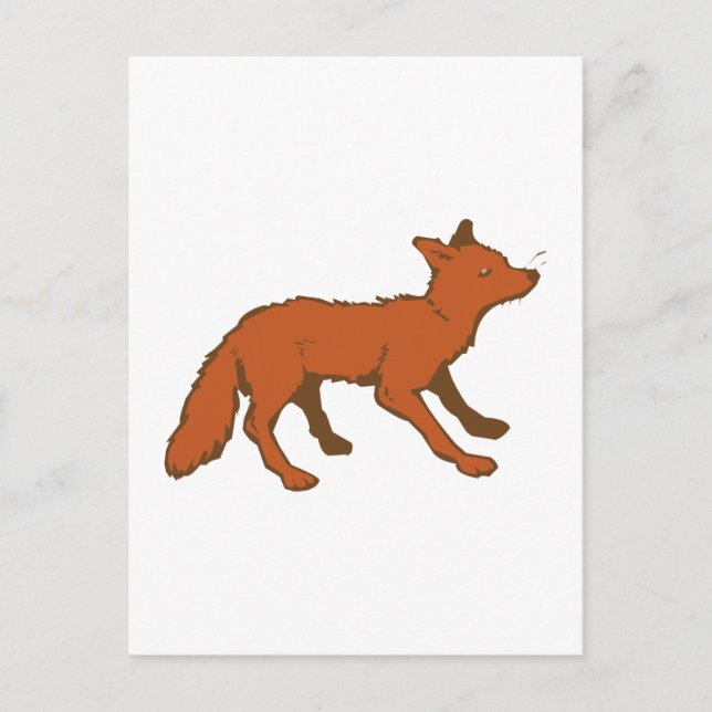Postal Zorro de Fuchs (Anverso)
