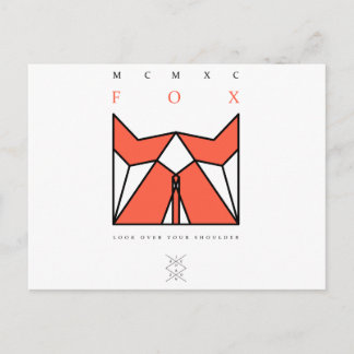 Postal zorro de origami