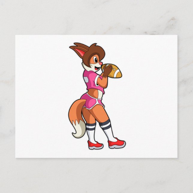 Postal Zorro en deportes de fútbol americano (Anverso)