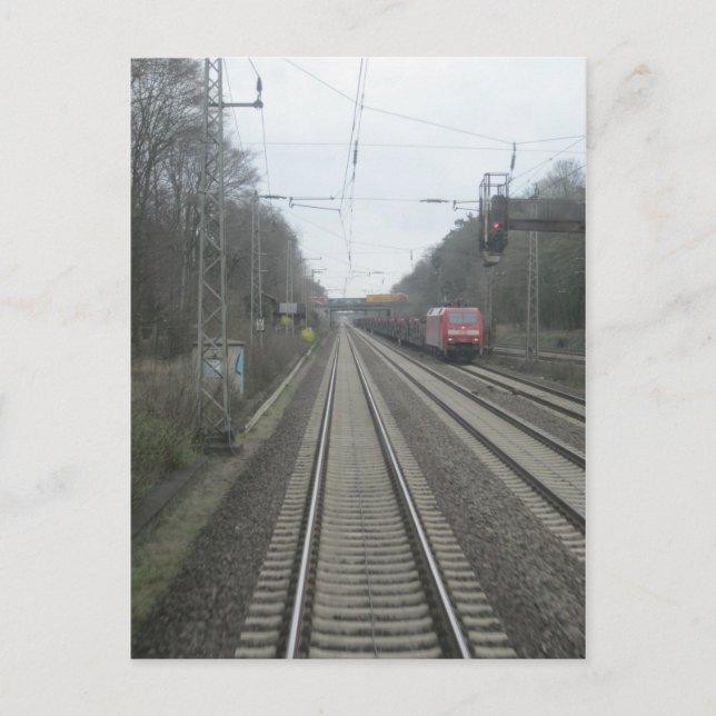 Postal Zuggleise mit Bahn (Anverso)