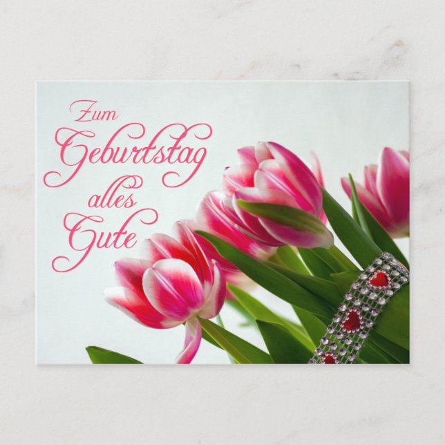 Postal ¡Zum Geburtstag alles Gute! (Anverso)