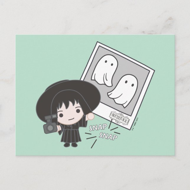 Postal Zumo de remolacha | Chibi Lydia Ghost Photography (Anverso)