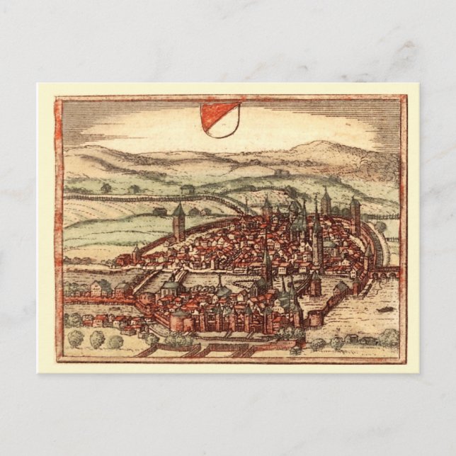 Postal Zúrich en el siglo XVI (Anverso)