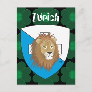 Postal Zürich Schweiz Suiza Postkarte