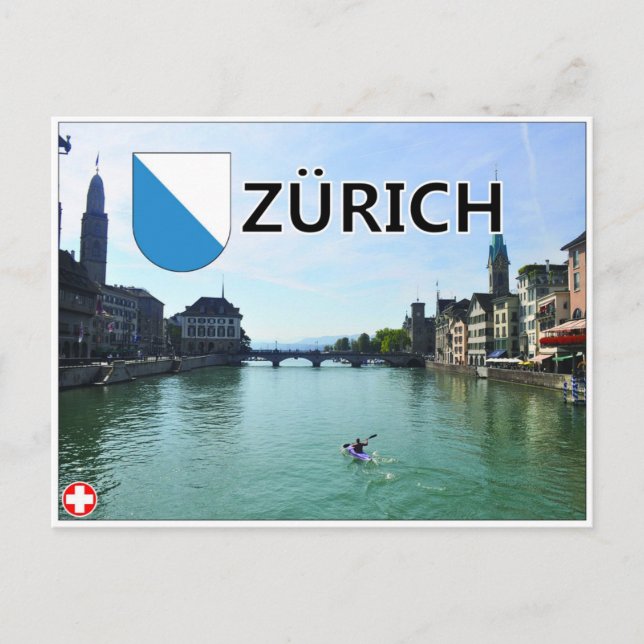 Postal Zürich - Suiza (Anverso)