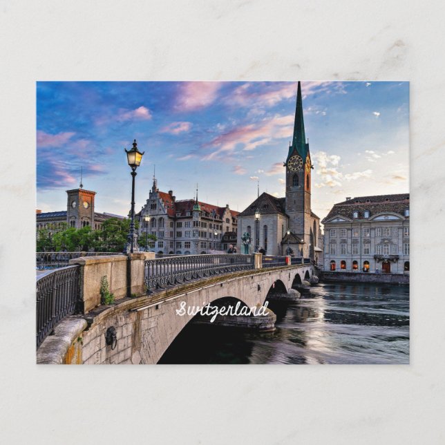 Postal Zurich, Suiza (Anverso)