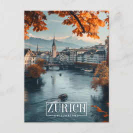 Postal Zúrich, Suiza: Un viaje vintage