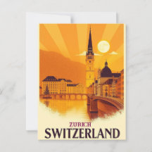 Zurich Suiza Viaje de Vintage