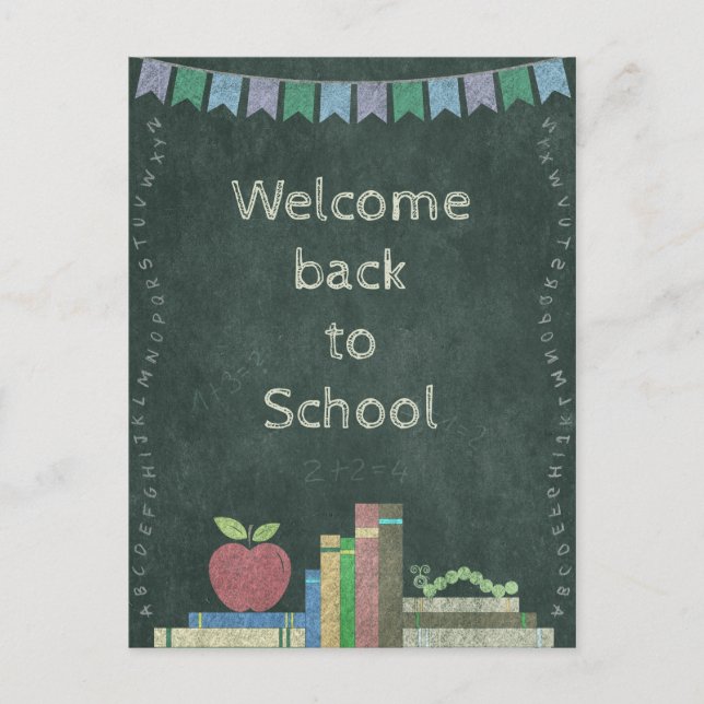 Postal Zurück zur Schule | Willkommen zurück zur Schule (Anverso)