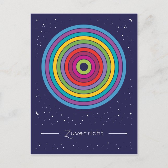 Postal Zuversicht (Anverso)