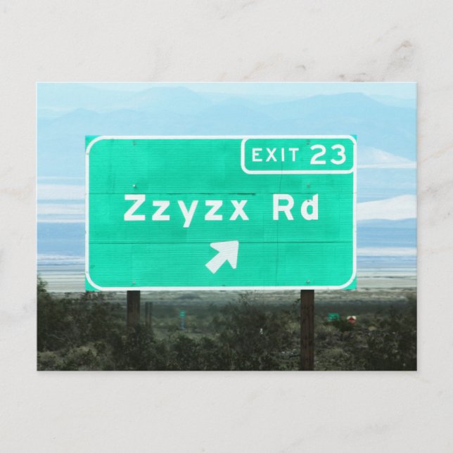 Postal Zzyzx Rd.Exit (Anverso)