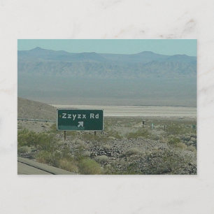Postal Zzyzx Rd. ~ Postcard