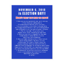 Postales a la LISTA DE VERIFICACIÓN de los votante