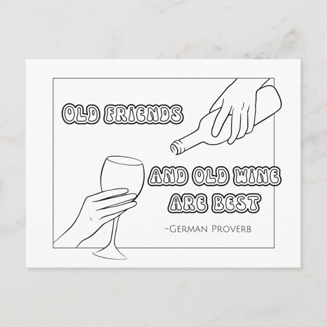 Postales alemanas de color proverbio (Anverso)