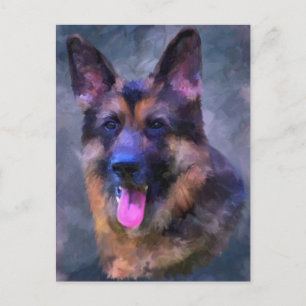 Postales alemanas de perro pastor