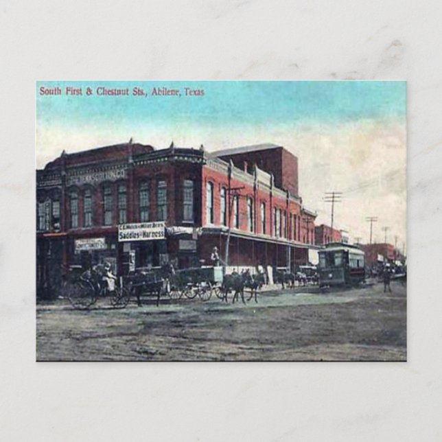 Postales antiguas - Abilene, Texas (Anverso)