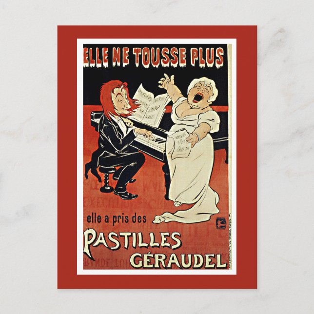 Postales antiguas: Art Nouveau - Pastilles Geraude (Anverso)