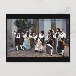 Postales antiguas - Bailarinas de Tarantella