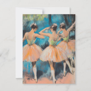 Postales antiguas de Degas Dancers