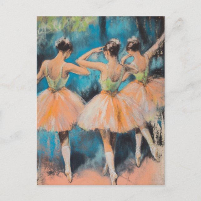 Postales antiguas de Degas Dancers (Anverso)