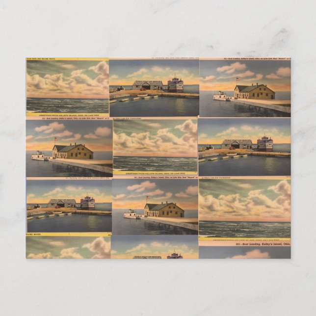 Postales antiguas de "Kelley's Island, Ohio" (Anverso)
