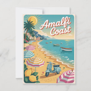 Postales antiguas de la costa de Amalfi