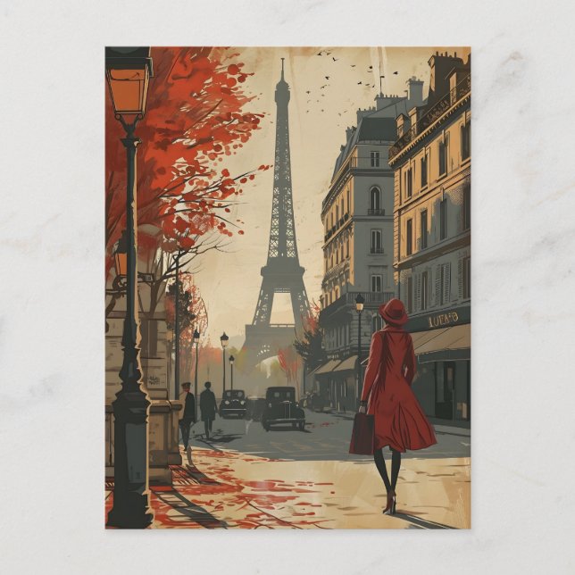 Postales antiguas de la elegancia parisina (Anverso)