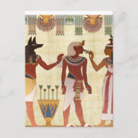 Postales antiguas, egipcias del estilo del arte