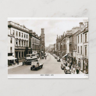 Postales antiguas - High St, Ayr, Escocia