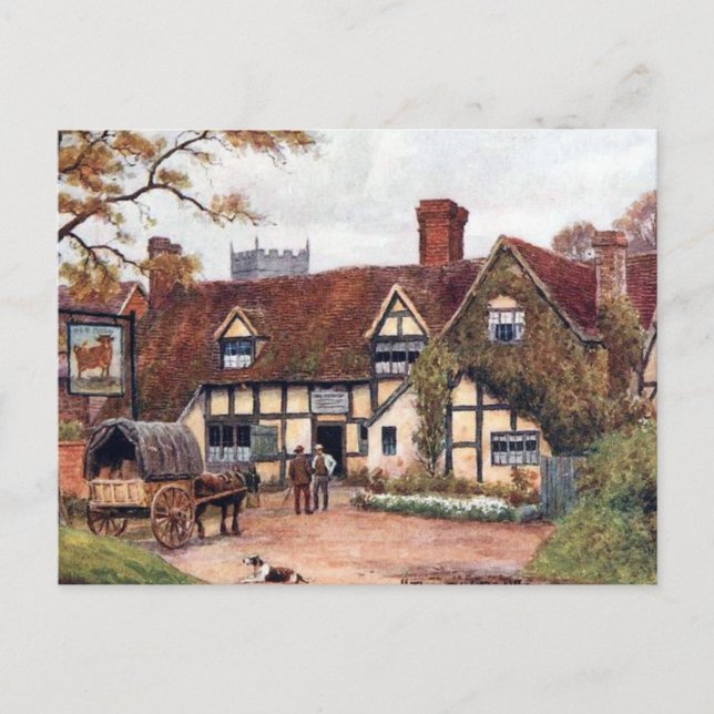 Postales antiguas - Inkberrow, Worcestershire (Anverso)