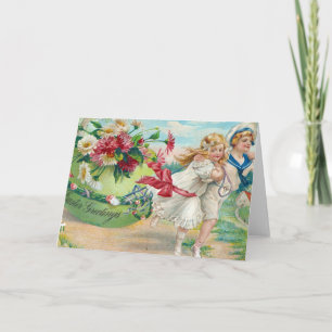 Postales antiguas para saludos de Pascua