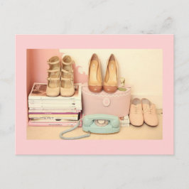Postales antiguas, zapatos