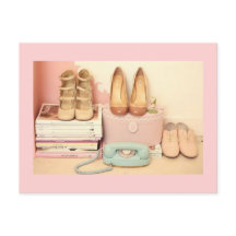 Postales antiguas, zapatos