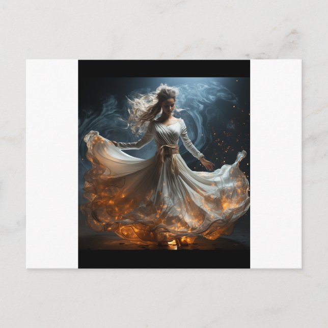 Postales artísticas del Chica de baile (Anverso)