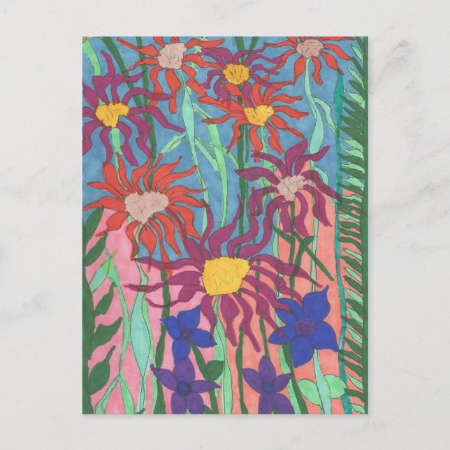 Postales artísticas Lush Garden Pen y arte de la t (Anverso)