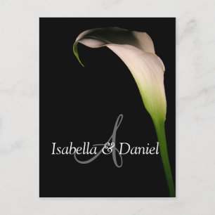 Postales bodas Calla Lily A Monogramas