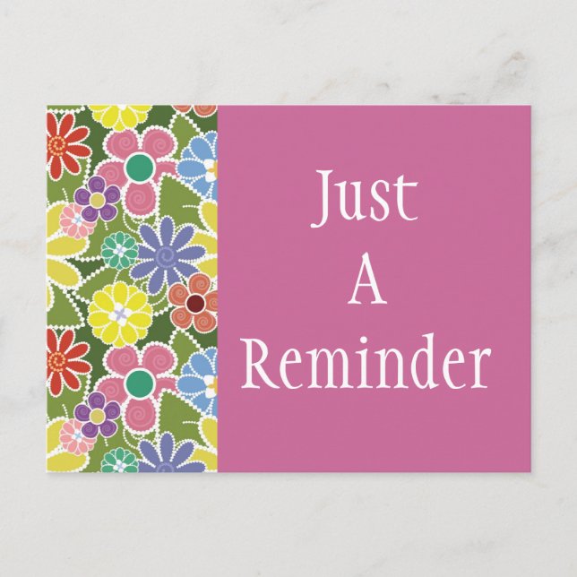 Postales brillantes de Fun Floral (Anverso)