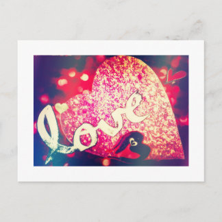 Postales brillantes del amor de los corazones del