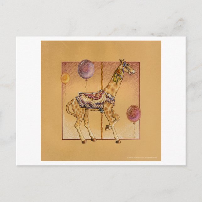 Postales - Carrusel Giraffe (Anverso)