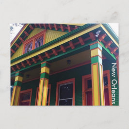 Postales coloridas de la Casa de Nueva Orleans
