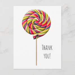 Postales coloridas de Swirl Lollipop