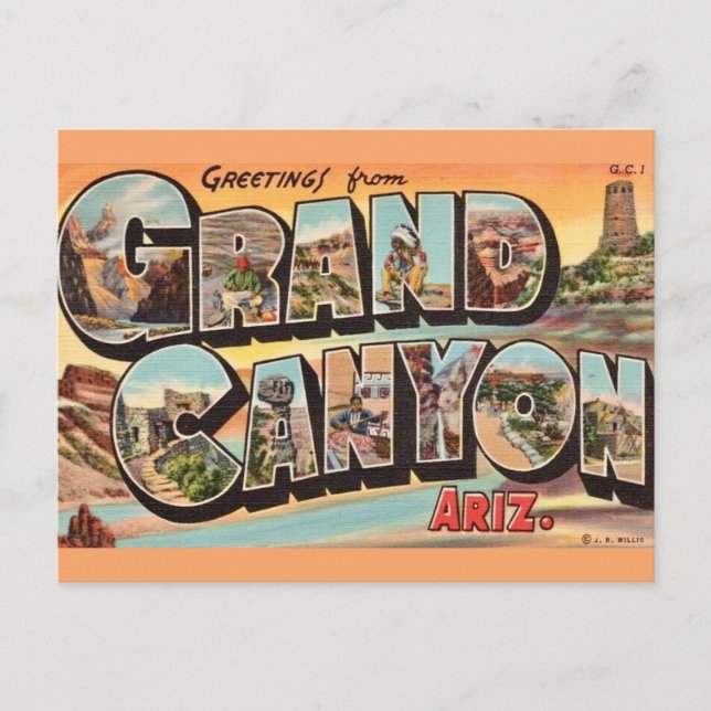 Postales coloridas del Gran Cañón (Anverso)