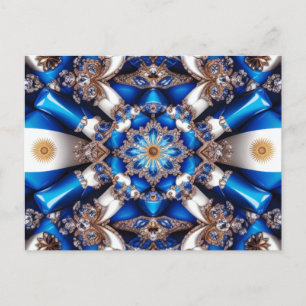 Postales con diseño de colores argentinos