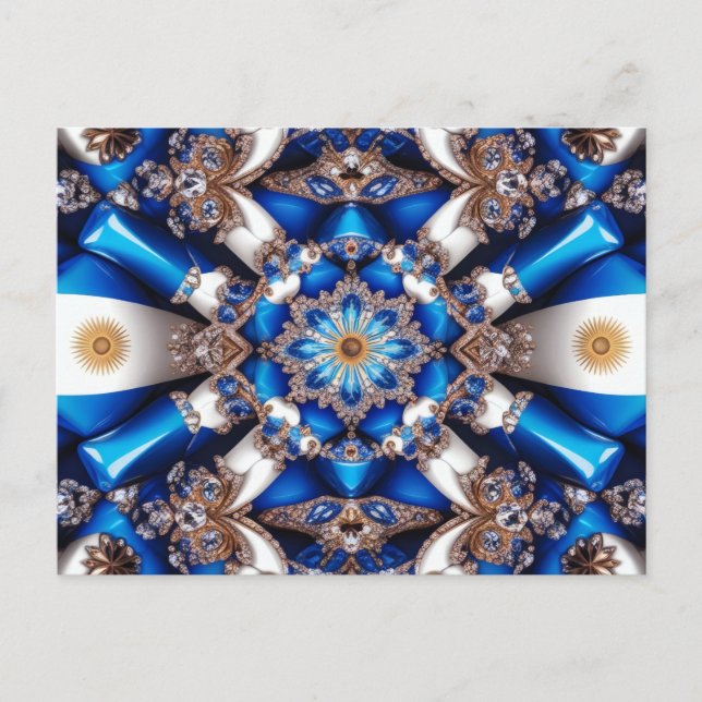 Postales con diseño de colores argentinos (Anverso)
