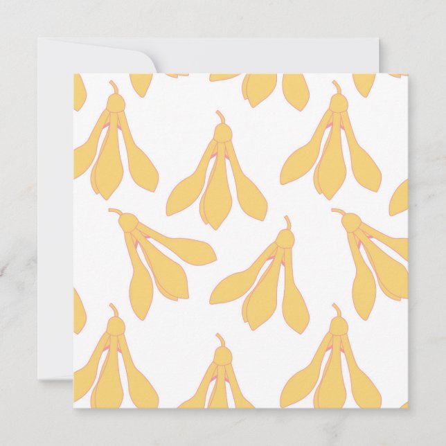 Postales con diseño de lluvia de nieve para primav (Anverso)