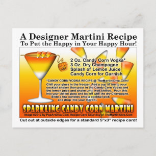 Postales con receta de Martini Candy Candy Sparkli
