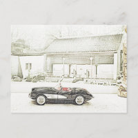 Postales convertibles Corvettes de 1957
