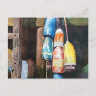 Postales costeras de boyas de Nueva Inglaterra