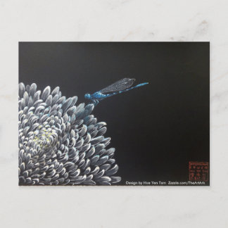Postales - Crisantemo y mosca